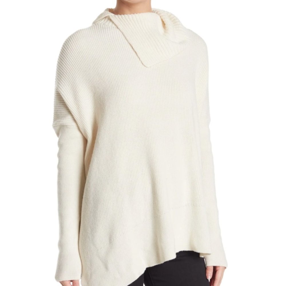 Drape Collar Wool Blend Sweater from ALLSAINTS - Picture 1 of 7